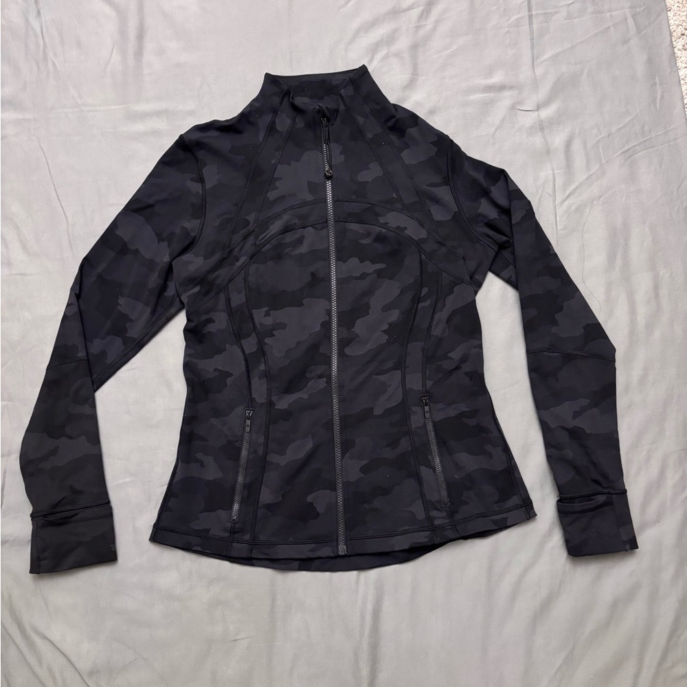 🖤 Lululemon Define Jacket – Black Camo – Size 12